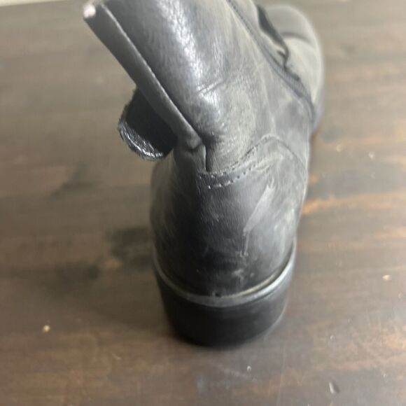 Aquatalia Womens Gray Suede Buckle Block Heels Ankle Boots Shoes Size 10 - Picture 15 of 15